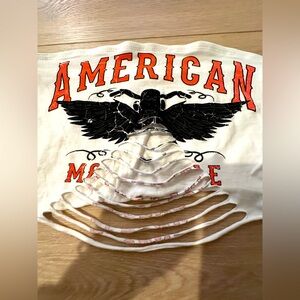 American Motorcycle Distressed Tube Top One Size